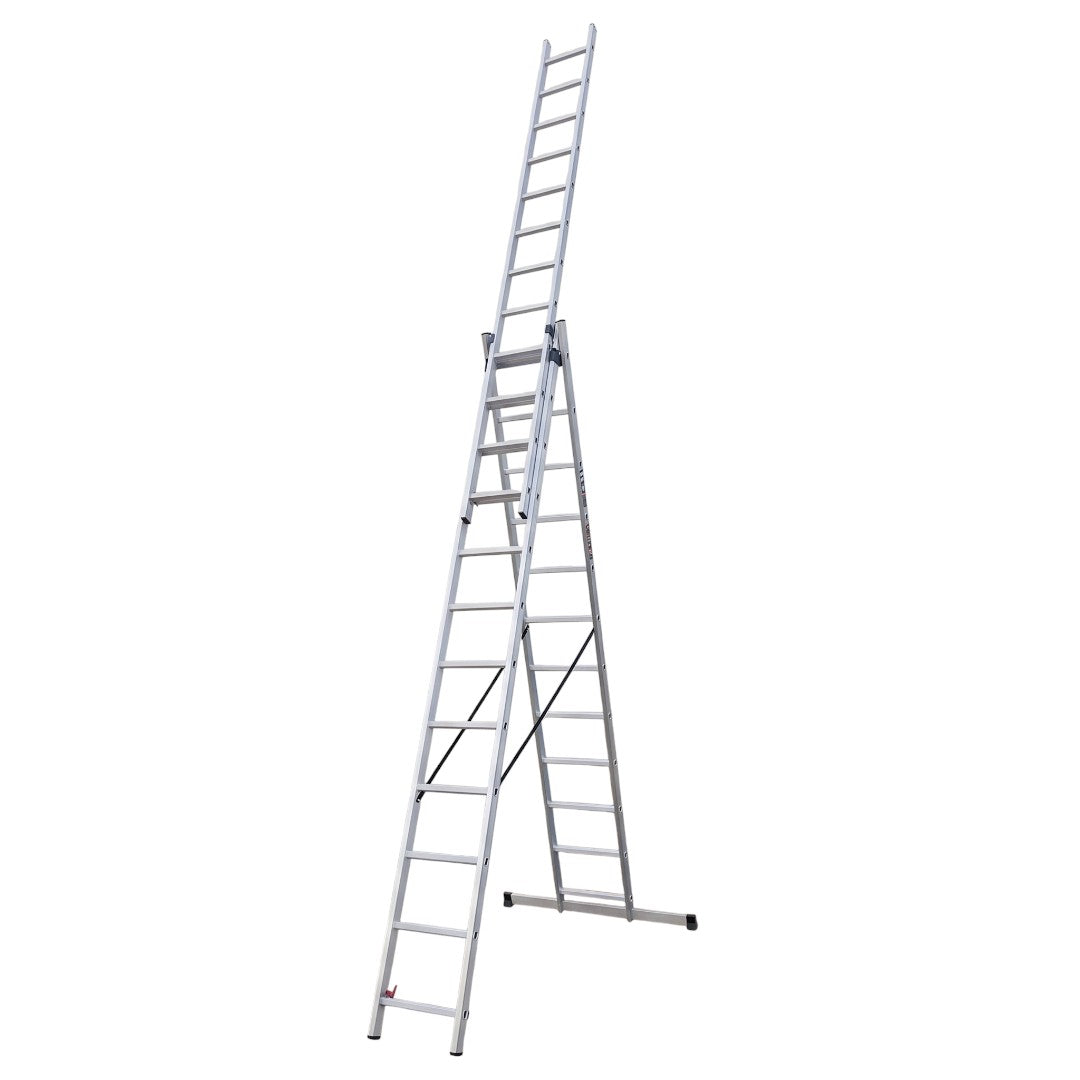 EMAC Aluminium Domestic Light Weight 12X3 Aluminium Ladders Anti Slip Folding Aluminium Ladder