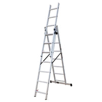 EMAC Aluminium Domestic Light Weight 8X3 Aluminium Ladders Anti Slip Folding Aluminium Ladder