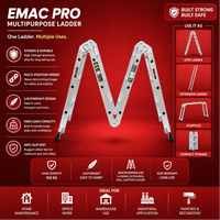 EMAC Aluminium Multipurpose (Industrial & Commercial) Aluminium Ladders