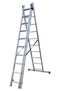 EMAC Aluminium Domestic Light Weight 10X3 Aluminium Ladders Anti Slip Folding Aluminium Ladder