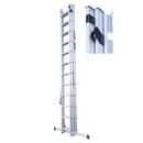 EMAC Aluminium Domestic Light Weight 12X3 Aluminium Ladders Anti Slip Folding Aluminium Ladder