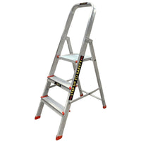 EMAC Aluminium Folding Ladder for Home, Shop & Office Use Slip Resistant Step Aluminium Ladder (With Platform)