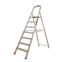 EMAC Aluminium Folding Ladder for Home, Shop & Office Use Slip Resistant Step Aluminium Ladder (With Platform)