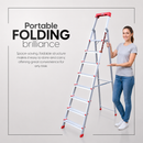 EMAC PRIME Step Aluminium Ladder WIth (Tools Tray And 3.2 Inch Wide Anti Skid Step)