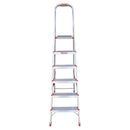EMAC Aluminium Domestic Light Weight 6-Step Aluminium Ladders Anti Slip Folding Aluminium Ladder