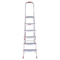 EMAC Aluminium Domestic Light Weight 6-Step Aluminium Ladders Anti Slip Folding Aluminium Ladder