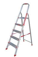 EMAC Aluminium Domestic Light Weight 5-Step Aluminium Ladders Anti Slip Folding Aluminium Ladder