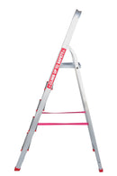 EMAC Aluminium Domestic Light Weight 5-Step Aluminium Ladders Anti Slip Folding Aluminium Ladder