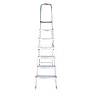 EMAC Aluminium Domestic Light Weight 7-Step Aluminium Ladders Anti Slip Folding Aluminium Ladder
