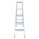 EMAC Aluminium Dual Purpose Light Weight 5-Step Aluminium Ladders Anti Slip Folding Aluminium Ladder