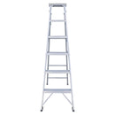 EMAC Aluminium Dual Purpose Light Weight 6-Step Aluminium Ladders Anti Slip Folding Aluminium Ladder