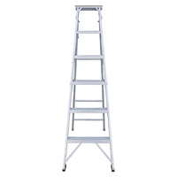 EMAC Aluminium Dual Purpose Light Weight 6-Step Aluminium Ladders Anti Slip Folding Aluminium Ladder