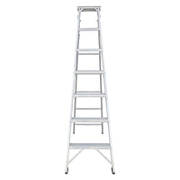 EMAC Aluminium Dual Purpose Light Weight 7-Step Aluminium Ladders Anti Slip Folding Aluminium Ladder