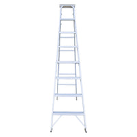 EMAC Aluminium Dual Purpose Light Weight 8-Step Aluminium Ladders Anti Slip Folding Aluminium Ladder