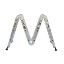 EMAC Folding Multipurpose House Hold Industrial Multi Utility Aluminium 3X4 Step Self Supported Platform Ladder