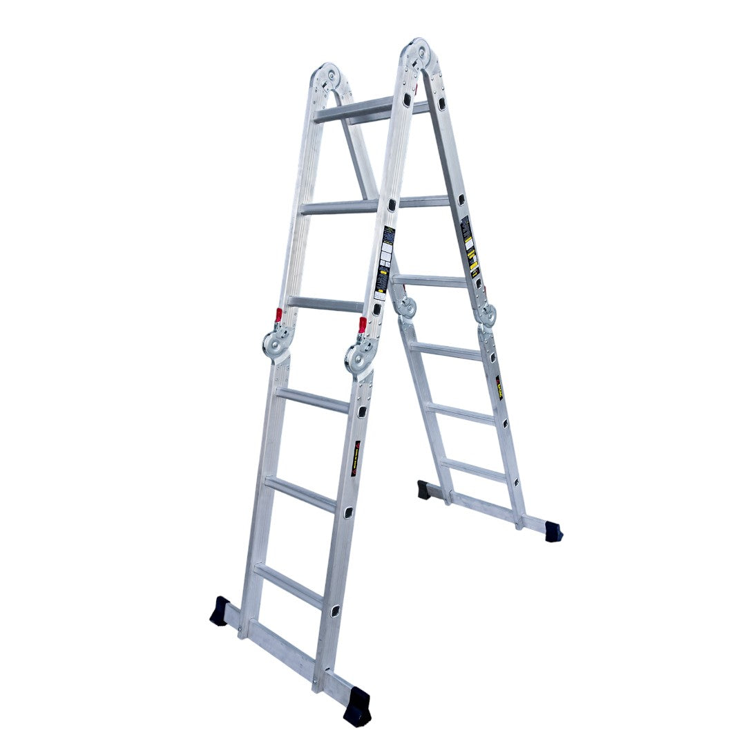 EMAC Folding Multipurpose House Hold Industrial Multi Utility Aluminium 3X4 Step Self Supported Platform Ladder