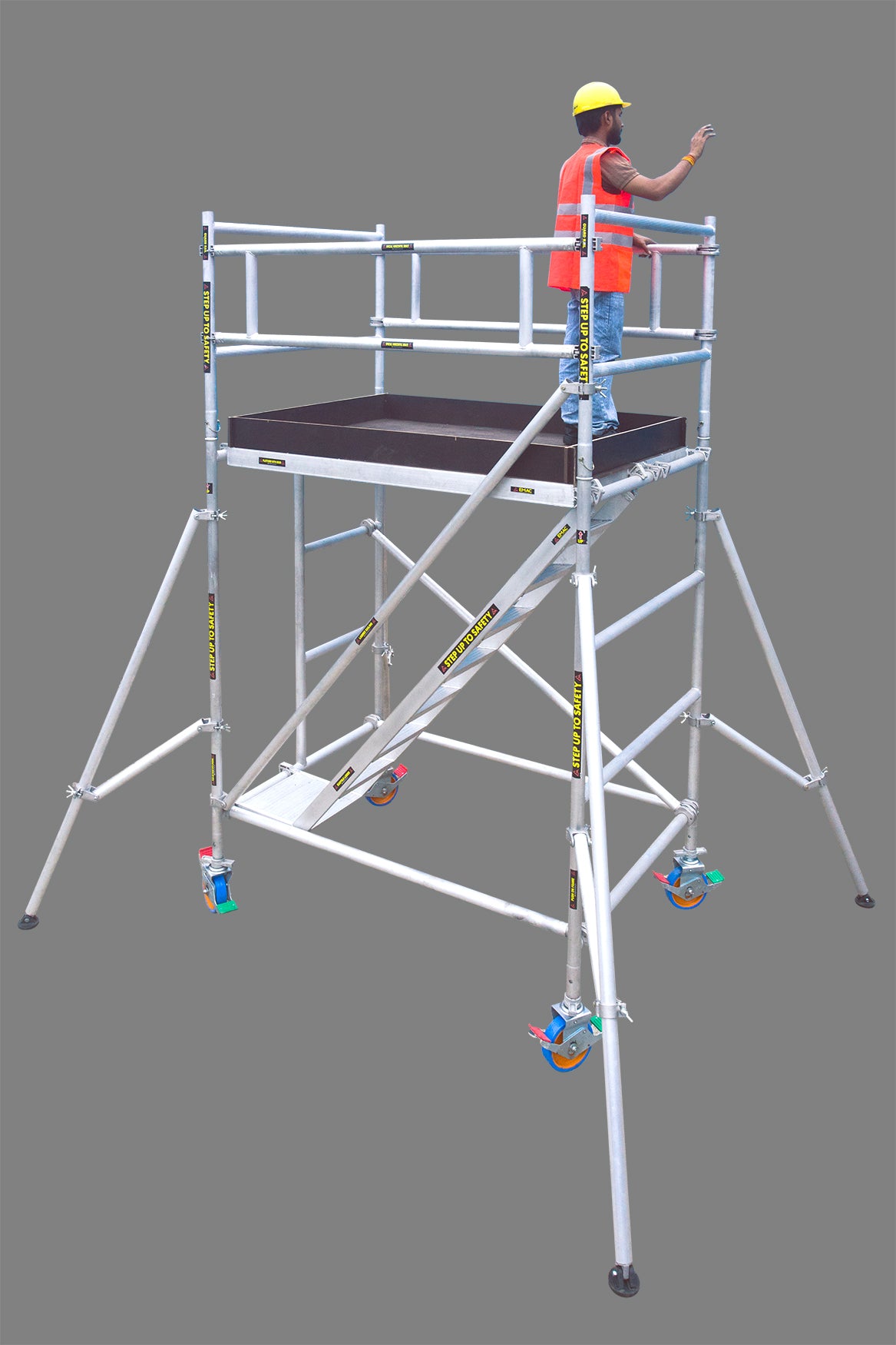 Aluminium Mobile Scaffold Tower for Construction | EMAC India