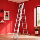 EMAC Aluminium Domestic Light Weight Anti Slip Folding Aluminium Ladder