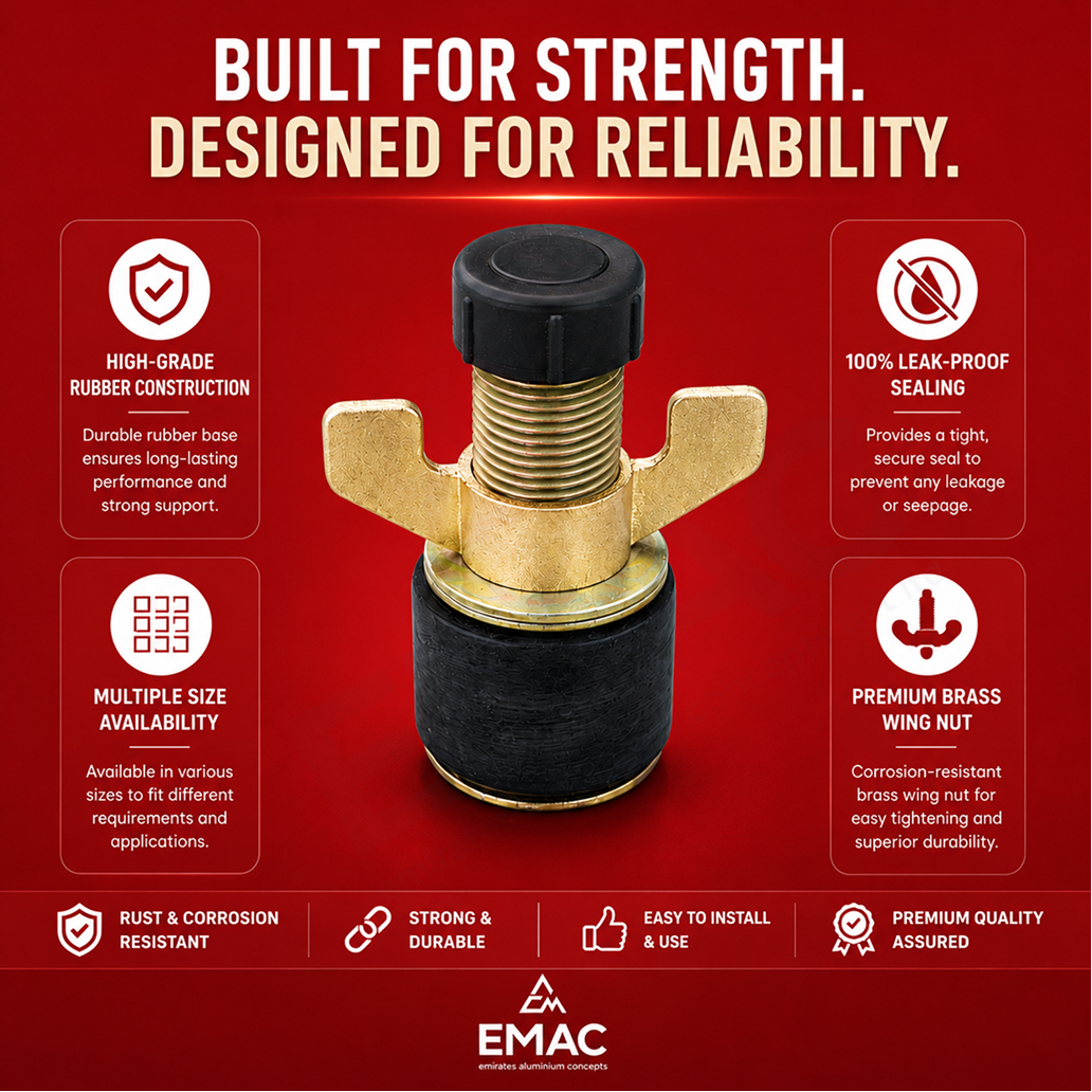 EMAC Heavy Duty Drainage Test Plug for Pipe Leak Testing | Plumbing & Sewer Pipeline Testing Plug