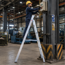 EMAC Aluminium Dual Purpose Light Weight Anti Slip Folding Aluminium Ladder