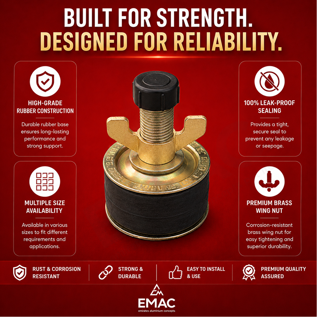 EMAC Heavy Duty Drainage Test Plug for Pipe Leak Testing | Plumbing & Sewer Pipeline Testing Plug