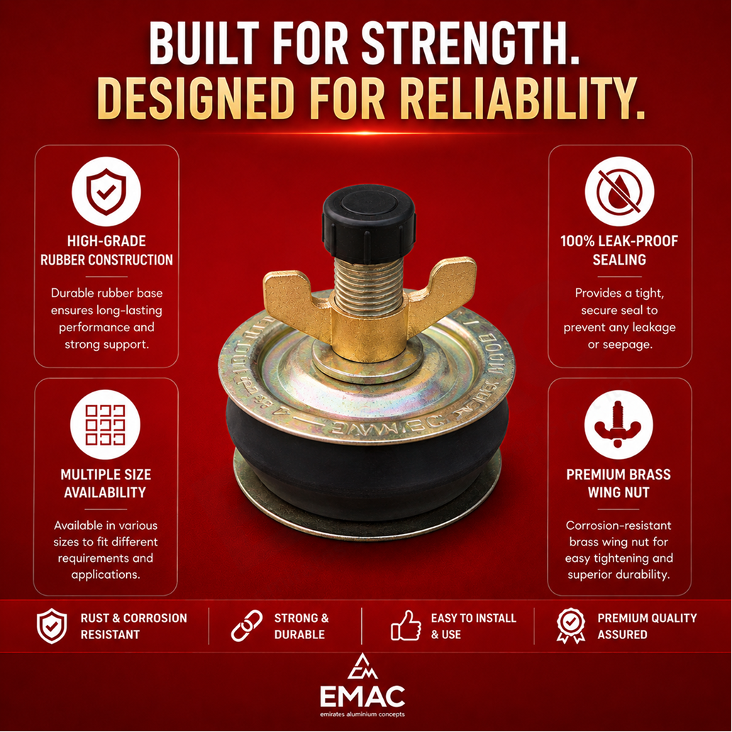 EMAC Heavy Duty Drainage Test Plug for Pipe Leak Testing | Plumbing & Sewer Pipeline Testing Plug