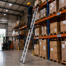 EMAC Aluminium Dual Purpose Light Weight Anti Slip Folding Aluminium Ladder