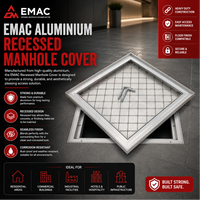 EMAC Aluminium Recessed Manhole Cover