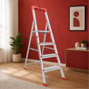 EMAC PRO Step Aluminium Ladder WIth (Tools Tray And 5 Inch Wide Anti Skid Step)