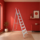 EMAC PRO Step Aluminium Ladder WIth (Tools Tray And 5 Inch Wide Anti Skid Step)