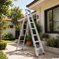EMAC Aluminium Dual Purpose Light Weight Anti Slip Folding Aluminium Ladder