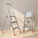 EMAC ESL Aluminium  Folding Ladder for Home, Shop & Office Use Slip Resistant Step Aluminium Ladder (With Platform)