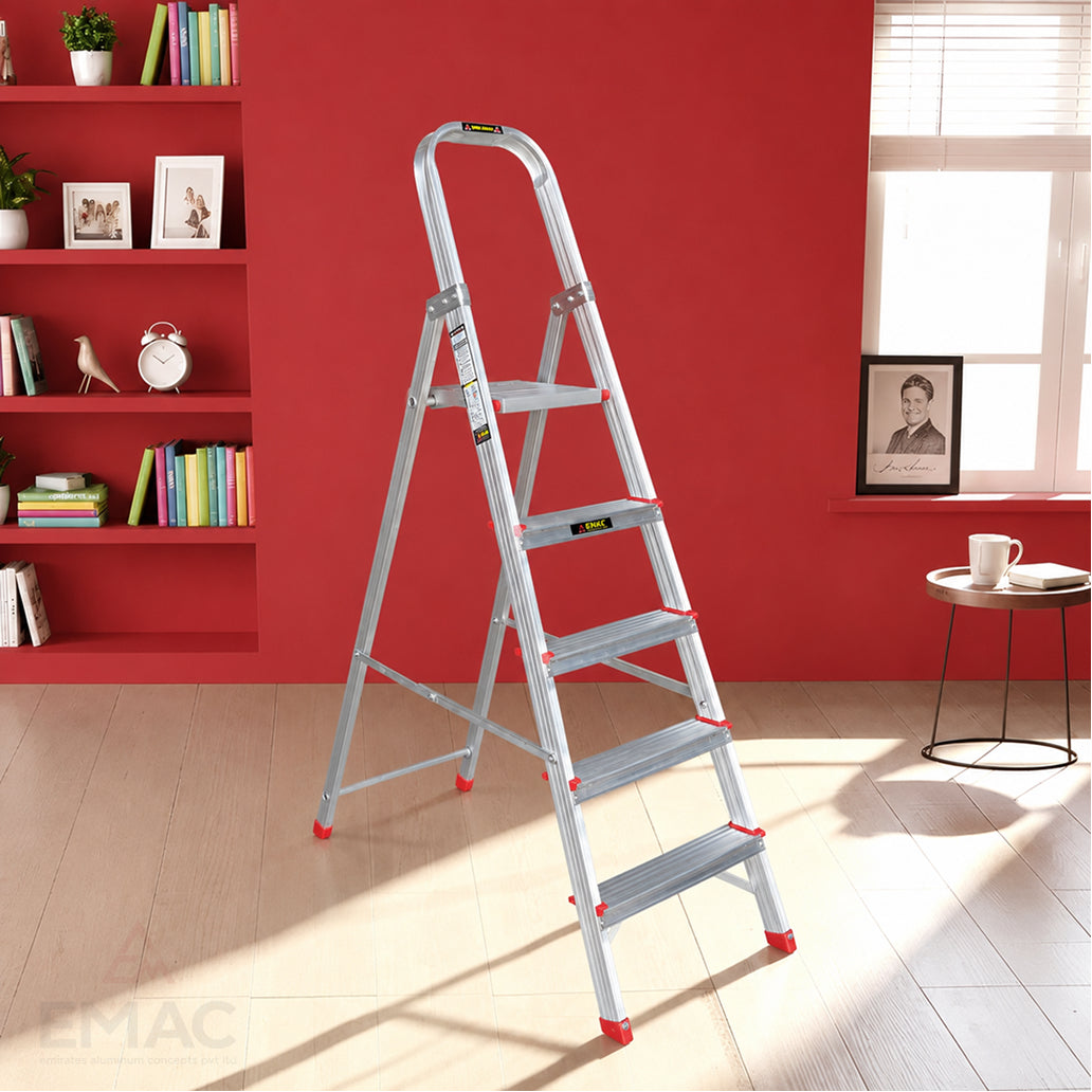 EMAC ECL Aluminium Domestic Light Weight Anti Slip Folding Aluminium Ladder
