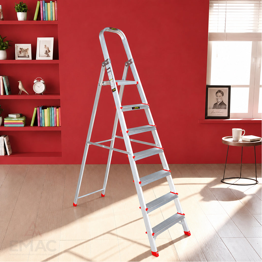 EMAC ECL Aluminium Domestic Light Weight Anti Slip Folding Aluminium Ladder