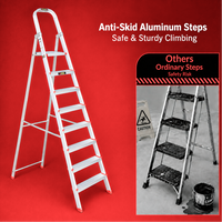 EMAC ECL Aluminium Domestic Light Weight Anti Slip Folding Aluminium Ladder