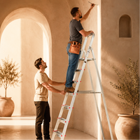 EMAC ECL Aluminium Domestic Light Weight Anti Slip Folding Aluminium Ladder