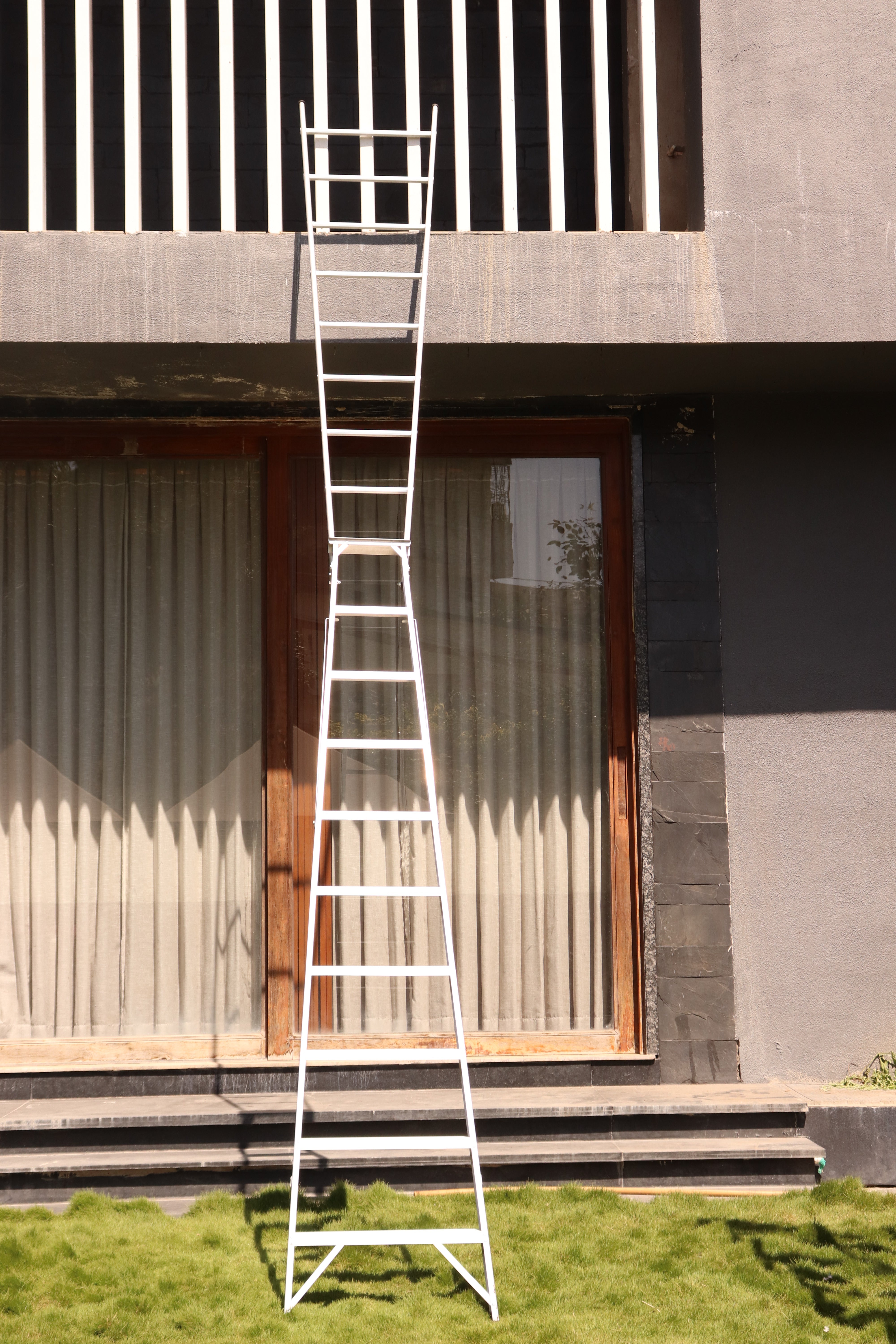 EMAC Aluminium Dual Purpose Light Weight 10-Step Aluminium Ladders Anti Slip Folding Aluminium Ladder