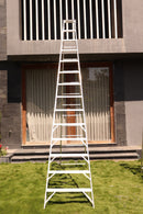 EMAC Aluminium Dual Purpose Light Weight 14-Step Aluminium Ladders Anti Slip Folding Aluminium Ladder