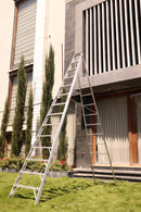 EMAC Aluminium Dual Purpose Light Weight 14-Step Aluminium Ladders Anti Slip Folding Aluminium Ladder
