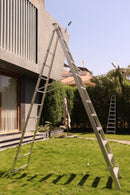 EMAC Aluminium Dual Purpose Light Weight 12-Step Aluminium Ladders Anti Slip Folding Aluminium Ladder