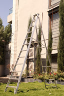 EMAC Aluminium Dual Purpose Light Weight 12-Step Aluminium Ladders Anti Slip Folding Aluminium Ladder