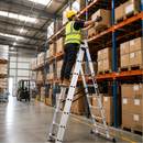 EMAC Aluminium Domestic Light Weight Anti Slip Folding Aluminium Ladder