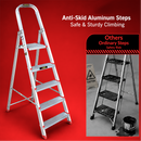 EMAC ECL Aluminium Domestic Light Weight Anti Slip Folding Aluminium Ladder